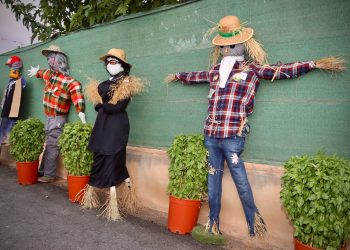 La creatividad vecinal toma Mas de Don Pedro en una nueva edición del concurso de espantapájaros