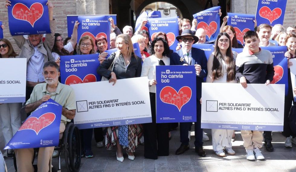 La Generalitat destina 46,5 millones a las ayudas del 0,7 % del IRPF para reforzar los programas sociales en la Comunitat Valenciana