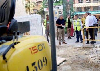 Las obras de la calle Colón de Valencia avanzan según lo previsto y llegan a la plaza de los Pinazos