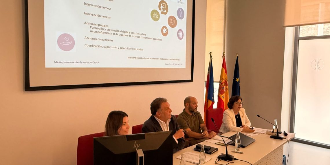 La Generalitat creará un dispositivo de intervención psicológica para atender a afectados por la DANA