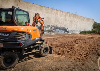 Torrent inicia las obras del Pump Track del Mas del Jutge con los primeros movimientos de tierra