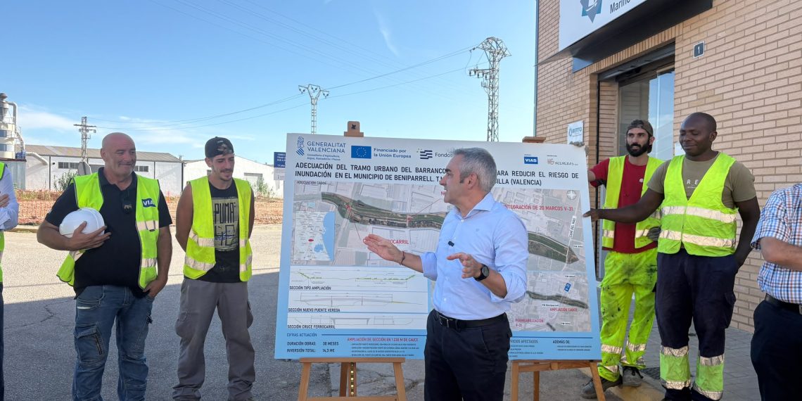 La Generalitat invierte cerca de 17 millones en el barranco de Picassent para reforzar la protección de Beniparrell