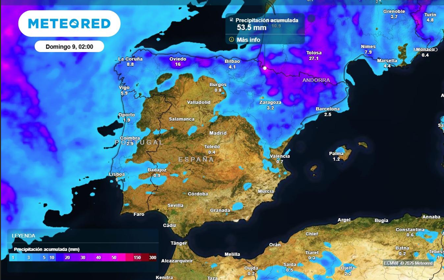 Varias vaguadas traerán una semana de tormentas, granizo y lluvias intensas en España