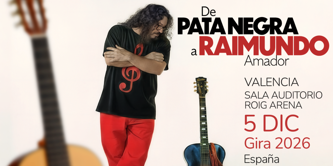 Raimundo Amador llevará su homenaje a Pata Negra al Roig Arena el próximo 5 de diciembre