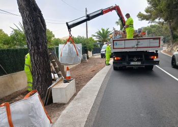 La Diputación de Alicante intensifica la limpieza de carreteras para prevenir incendios forestales