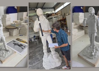 El monumento a los voluntarios de la DANA toma forma