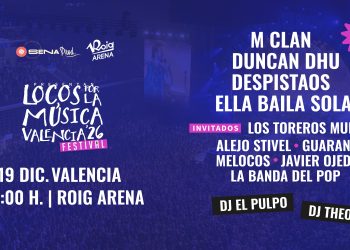 Locos por la Música vuelve a Roig Arena con M Clan, Duncan Dhu y Despistaos