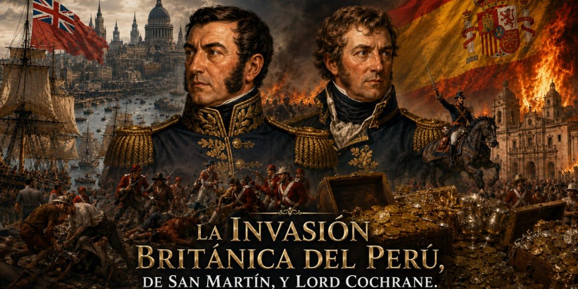 Gabriel Fossa Robecchi nos cuenta la verdad sobre San Martín y Cochrane contra el Virreinato del Perú, masonería, intrigas y traición.