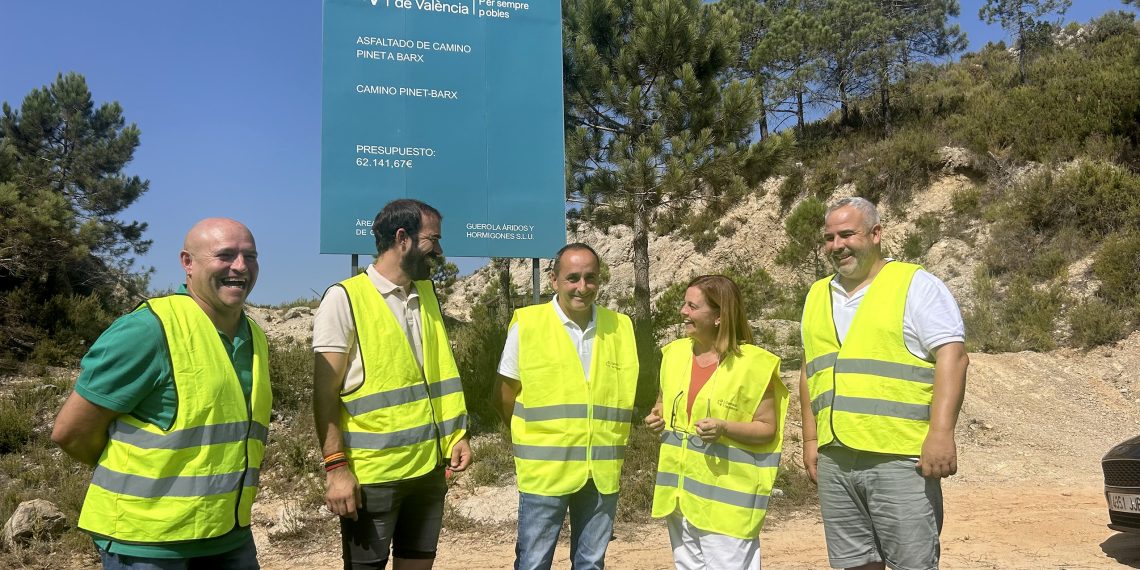 La Diputación de Valencia impulsará la mejora de los caminos que conectan Pinet con la Vall d’Albaida y la Safor