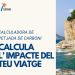 Turisme CV incorpora una calculadora de huella de carbono para viajeros