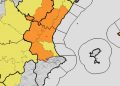 Emergencias establece alerta naranja por fuertes lluvias en toda la provincia de Valencia, el sur de Castellón y todo el litoral de Alicante