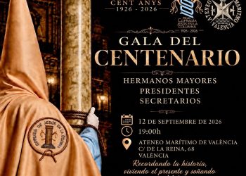 La Real Cofradía Jesús en la Columna homenajea en el Ateneo Marítimo a quienes han marcado sus 100 años de historia