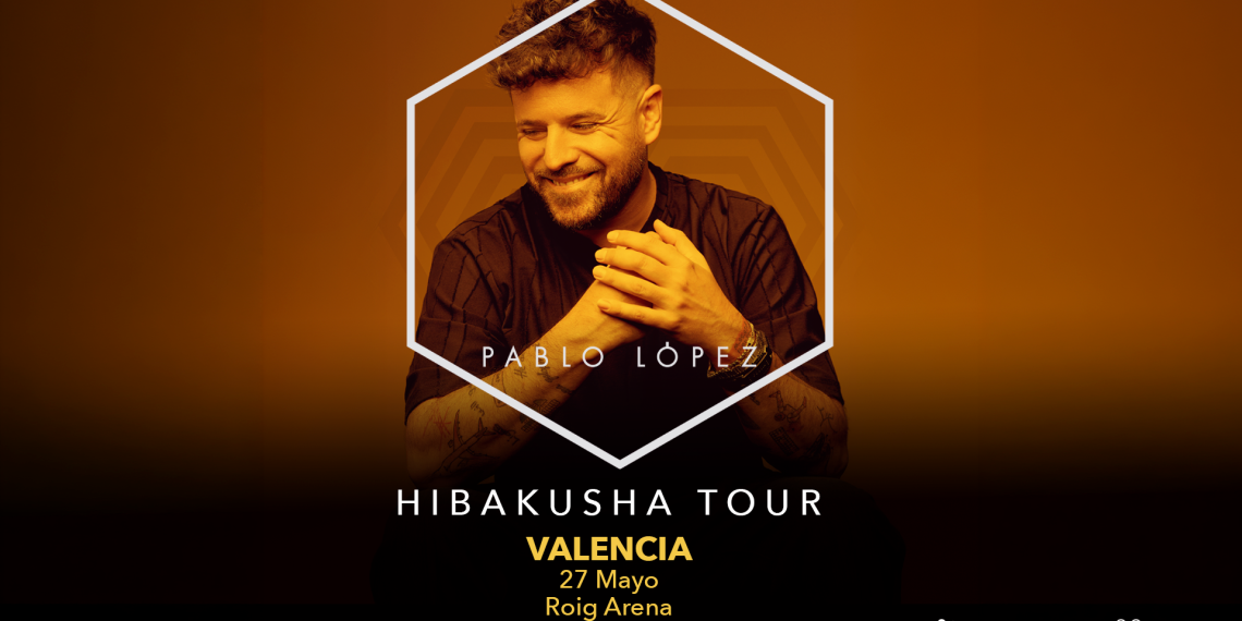 Pablo López actuará el 27 de mayo en el Roig Arena