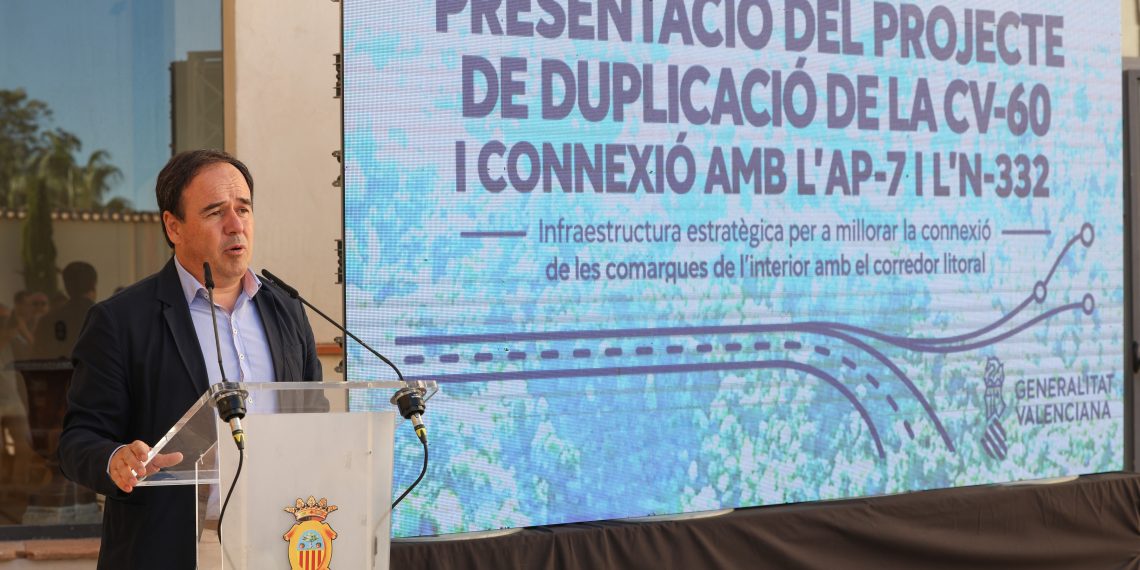 Pérez Llorca anuncia que las obras de desdoblamiento de la CV-60 comenzarán en 2027