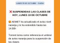 Torrent suspende todas las clases este lunes tras ampliar AEMET el aviso naranja por lluvias