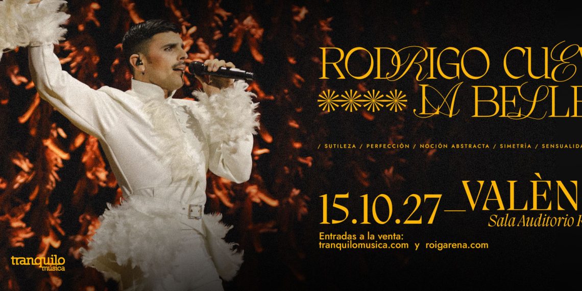 Rodrigo Cuevas actuará en Roig Arena el 15 de octubre de 2027 con su gira ‘La belleza’