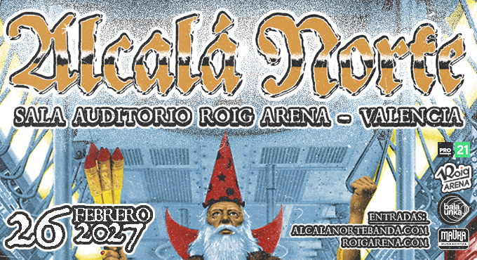 Alcalá Norte actuará en Roig Arena el 26 de febrero con su nuevo disco