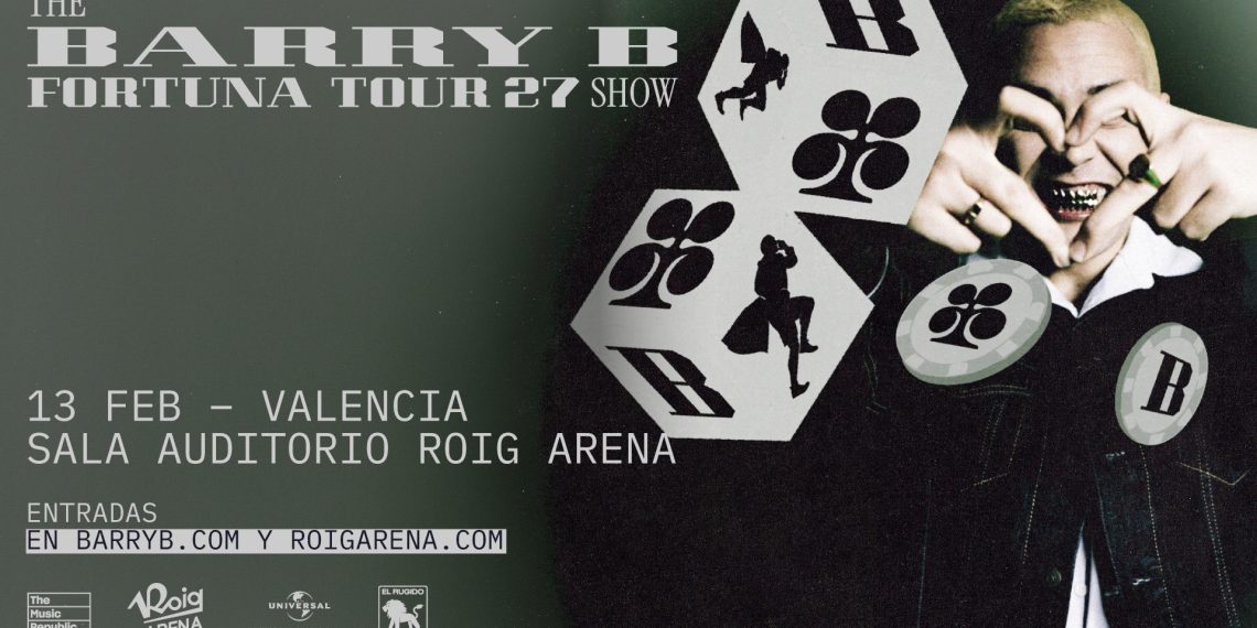 Barry B llevará su ‘Fortuna Tour 27’ al Roig Arena