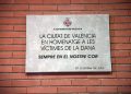 Valencia instala cuatro placas en homenaje a las víctimas de la DANA del 29 de octubre de 2024